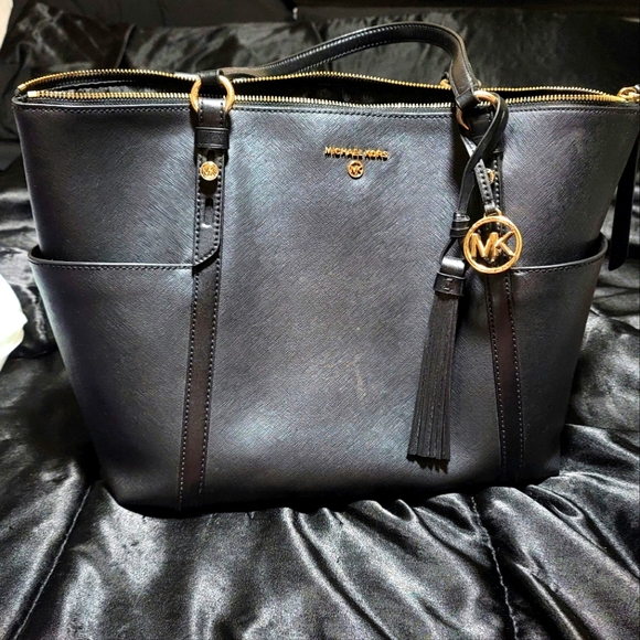 Kors Nomad Nomad Large Logo Tote Bag Michael Kors Nomad MK BROWN